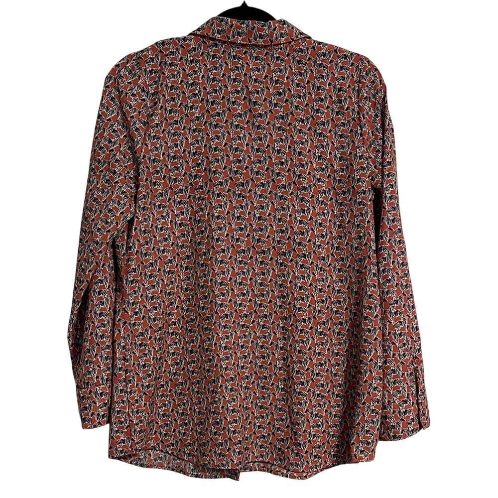 Splendid Zebra Novelty Print Shirt Maternity Pea in the Pod Button Down Blouse - Picture 4 of 7